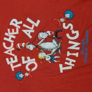 Universal Studios Teacher of All Things Dr. Seuss Tshirt in Large
